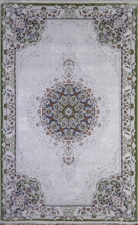Ковер Голубой Amira 4922A D.Blue-L.Grey (зелёный)