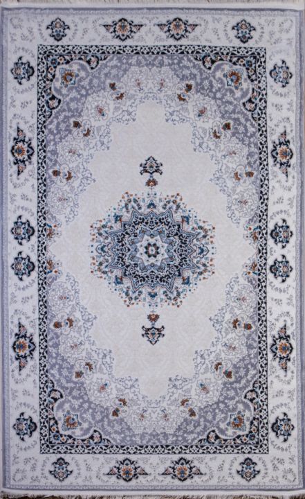 Ковер Голубой Amira 4924A L.Grey-L.Grey