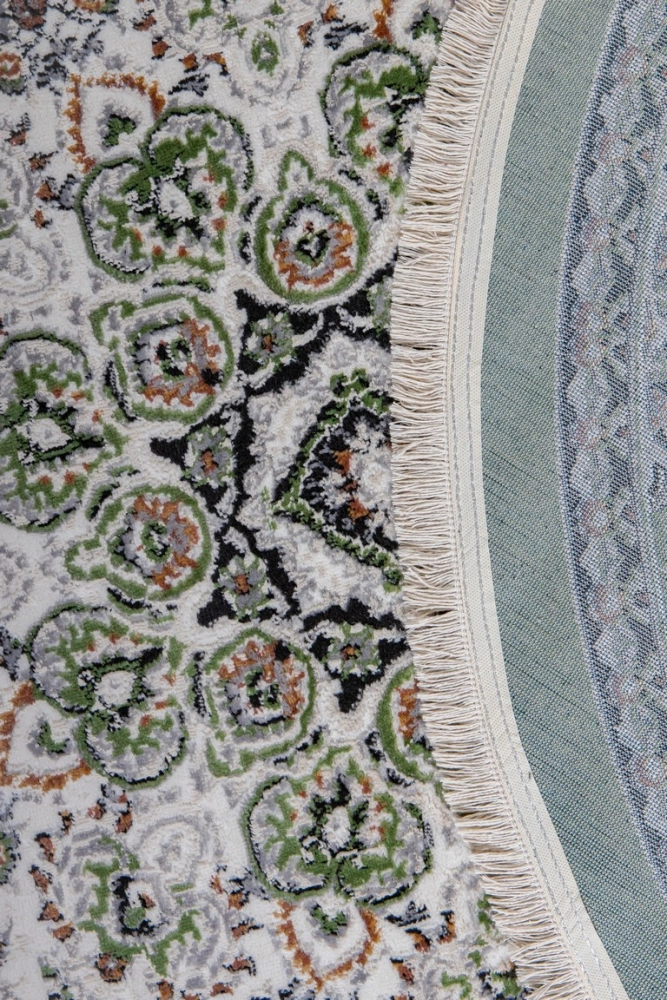 Ковер Amira Овал 4923A D.Blue-L.Grey (зелёный)