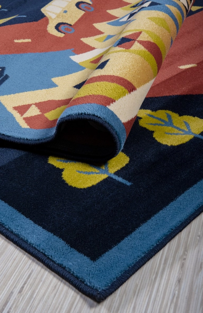 Ковер Standard Budi navy blue